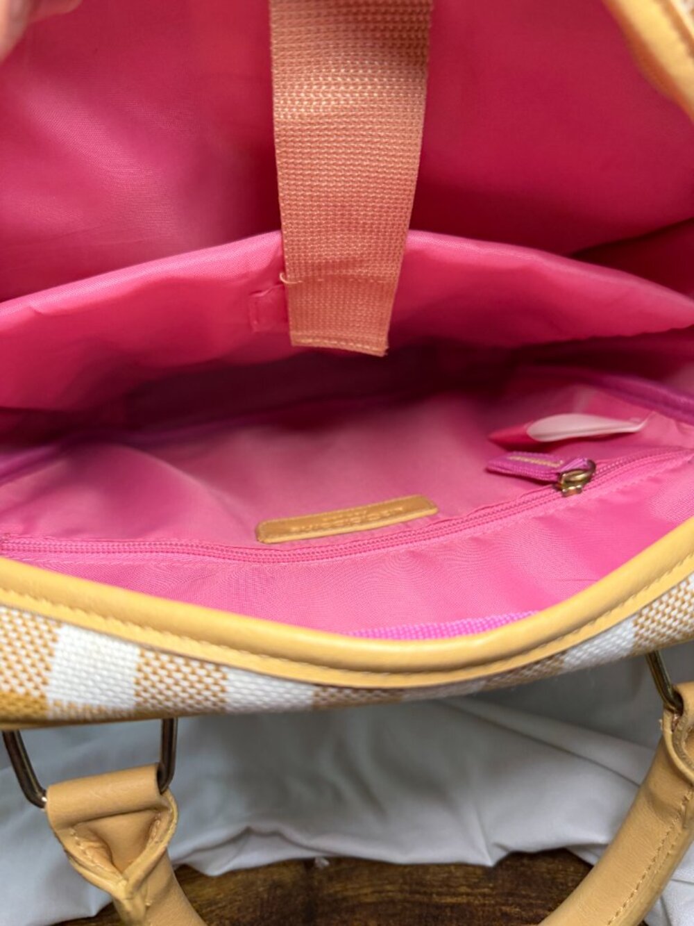 Liz Claiborne Gingham Laptop Tote - Picture 10 of 10